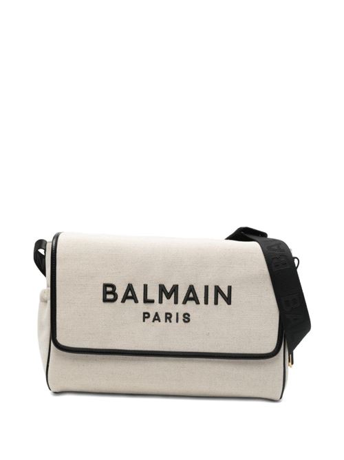 Borsa fasciatoio Balmain Kids beige con logo BALMAIN Kids | BY0618Z1839102NE
